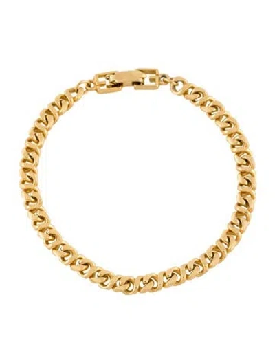 Pre-owned Givenchy Vintage Chain Link Bracelet, 7" In Multi