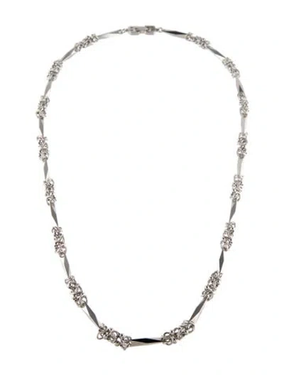 Pre-owned Givenchy Vintage Chain Link Collar Necklace, 25" In Multi