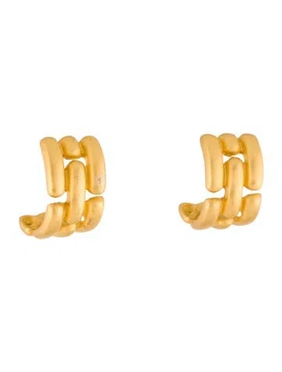 Pre-owned Givenchy Vintage Chain Link Drop Earrings In Multi