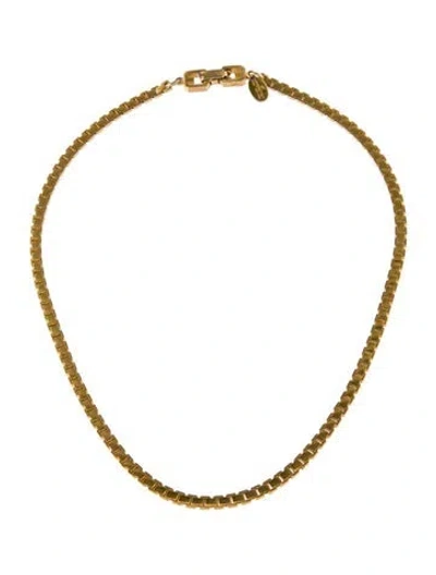 Pre-owned Givenchy Vintage Chain Necklace, 15" In Multi