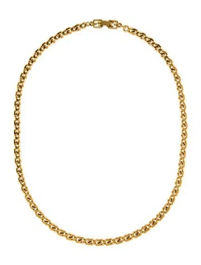 Pre-owned Givenchy Vintage Chain Necklace, 15.25" In Multi