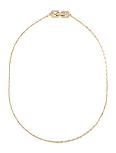 Pre-owned Givenchy Vintage Chain Necklace, 15.25" In Multi