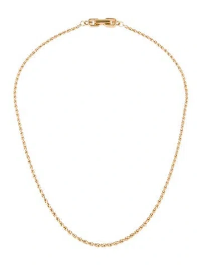 Pre-owned Givenchy Vintage Chain Necklace, 16" In Multi