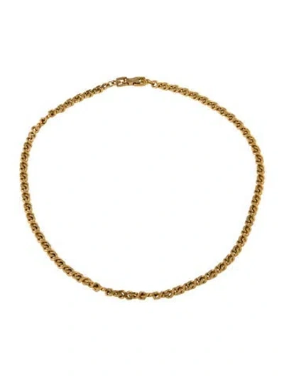 Pre-owned Givenchy Vintage Chain Necklace, 16" In Multi