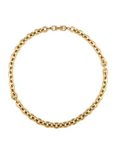 Pre-owned Givenchy Vintage Chain Necklace, 16.5" In Multi