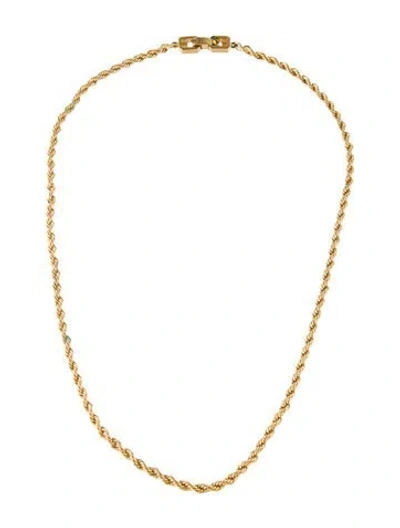 Pre-owned Givenchy Vintage Chain Necklace, 18" In Multi