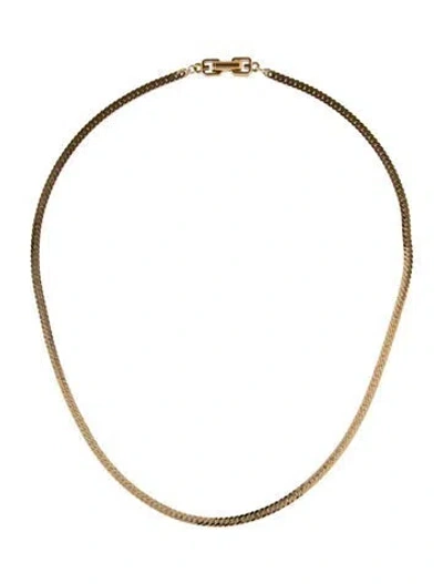 Pre-owned Givenchy Vintage Chain Necklace, 18" In Multi