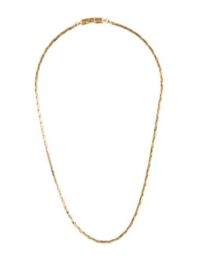 Pre-owned Givenchy Vintage Chain Necklace, 18" In Multi