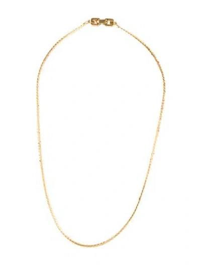 Pre-owned Givenchy Vintage Chain Necklace, 18" In Multi