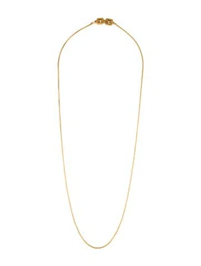 Pre-owned Givenchy Vintage Chain Necklace, 24.5" In Multicolor