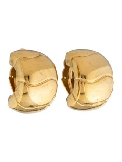 Pre-owned Givenchy Vintage Chunky Clip-on Earrings In Multicolor