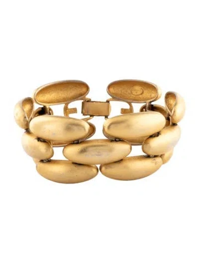 Pre-owned Givenchy Vintage Chunky Link Bracelet, 6.75" In Multicolor