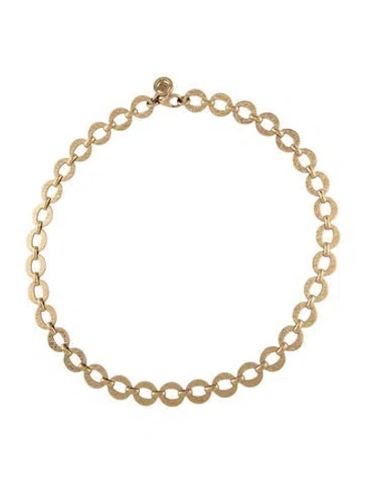 Pre-owned Givenchy Vintage Collar Necklace, 18.75" In Multi