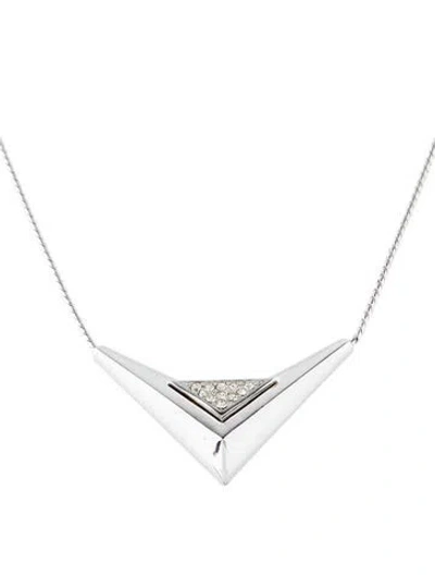 Pre-owned Givenchy Vintage Crystal Collar Necklace, 15" In Multi