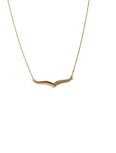 Pre-owned Givenchy Vintage Crystal Collar Necklace, 19" In Multi