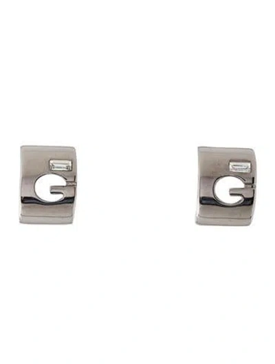 Pre-owned Givenchy Vintage Crystal Cutout Clip-on Earrings In Multicolor