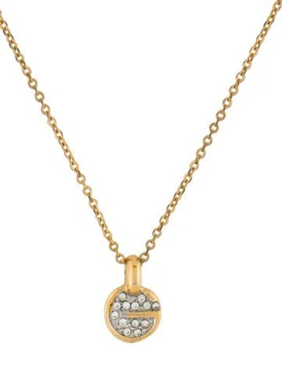 Pre-owned Givenchy Vintage Crystal Pendant Necklace, 16" In Multi