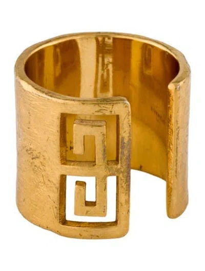 Pre-owned Givenchy Vintage Cuff Ring In Multicolor