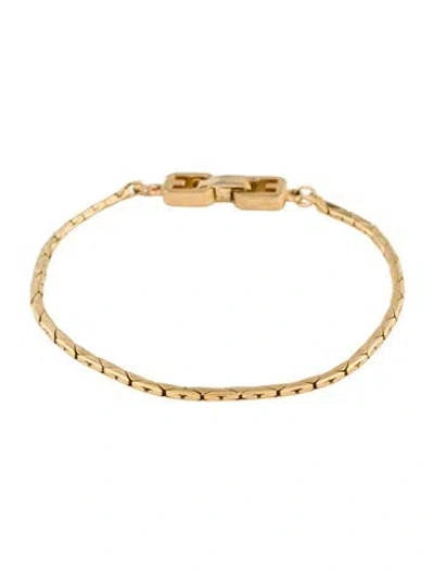 Pre-owned Givenchy Vintage Double G Link Bracelet, 7" In Multi