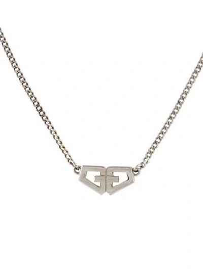 Pre-owned Givenchy Vintage Double G Pendant Necklace In Multi