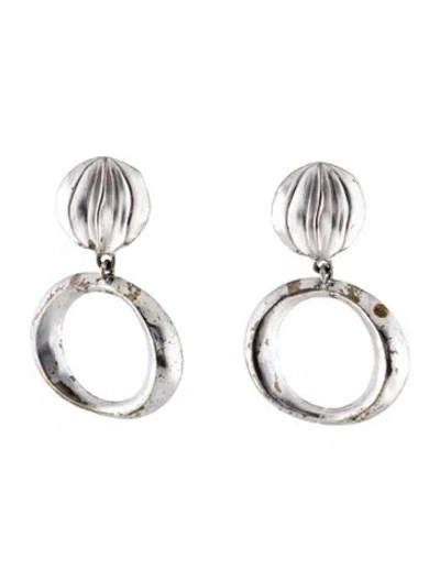 Pre-owned Givenchy Vintage Drop Clip On Earrings In Multi