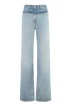Givenchy Vintage Effect High-waisted Denim Pants In Blue