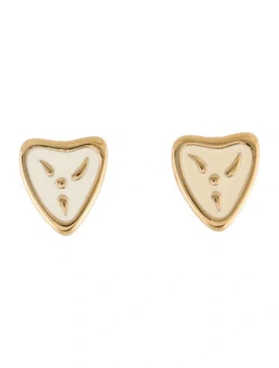 Pre-owned Givenchy Vintage Enamel Clip-on Earrings In Multi
