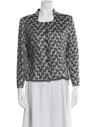 Pre-owned Givenchy Vintage Floral Print Evening Jacket In Multi