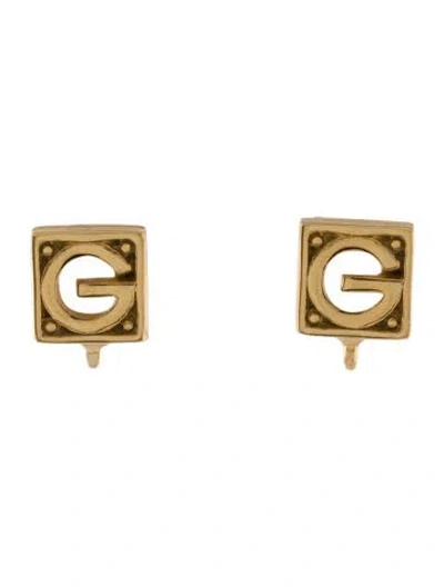 Pre-owned Givenchy Vintage G Clip-on Earrings In Multi