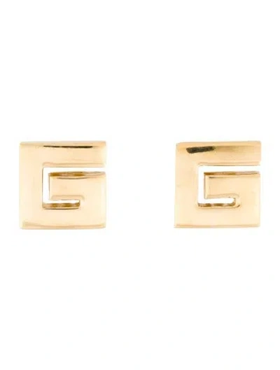 Pre-owned Givenchy Vintage 'g' Clip-on Earrings In Multi
