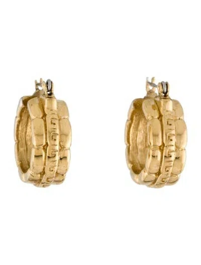 Pre-owned Givenchy Vintage 'g' Huggie Earrings In Multi