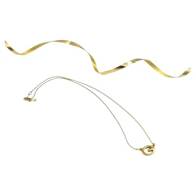 Pre-owned Givenchy Vintage G Logo Pendant Necklace, Gold-tone, France, 1980s In Multi
