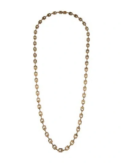 Pre-owned Givenchy Vintage G Long Chain Necklace, 31.75" In Multicolor