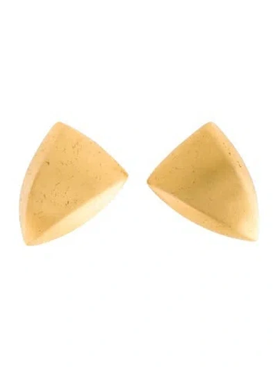 Pre-owned Givenchy Vintage Geometric Clip-on Earrings In Multicolor