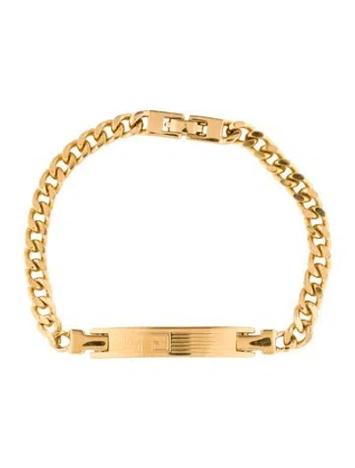 Pre-owned Givenchy Vintage Gg Link Bracelet, 8.25" In Multi