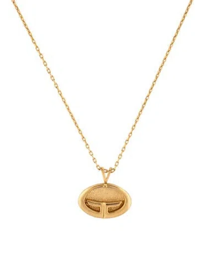 Pre-owned Givenchy Vintage Gg Pendant Necklace, 16" In Multi
