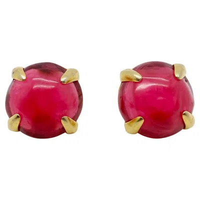 Pre-owned Givenchy Vintage  Bright Pink Earrings 1980s