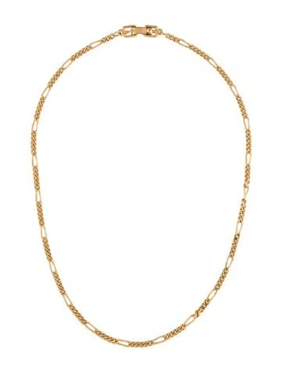 Pre-owned Givenchy Vintage  Chain Necklace, 15.75" In Multicolor