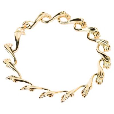 Pre-owned Givenchy Vintage  Gold Tone Link Necklace, France, Late 20th Century In Multi