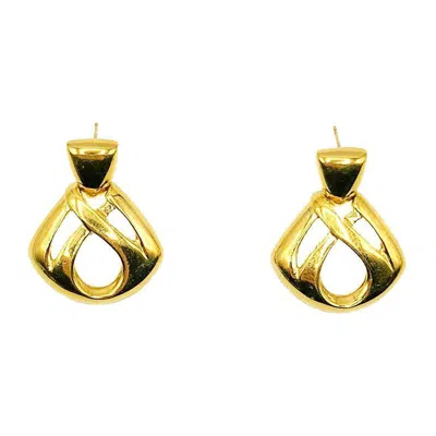 Pre-owned Givenchy Vintage  Infinity Earrings 1980s In Multi