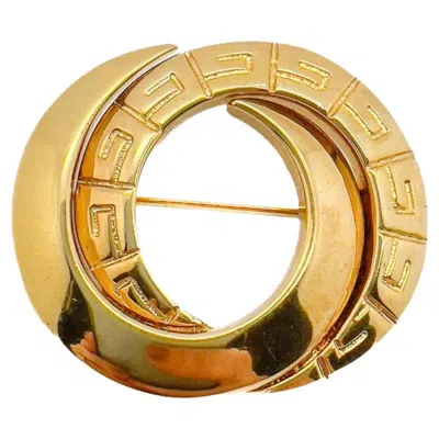 Pre-owned Givenchy Vintage  Interlocking Circle Logo Brooch 1980s In Multi