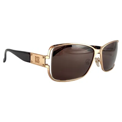 Pre-owned Givenchy Vintage  Paris Gold & Tortoise Frame 2000's Sunglasses In Black
