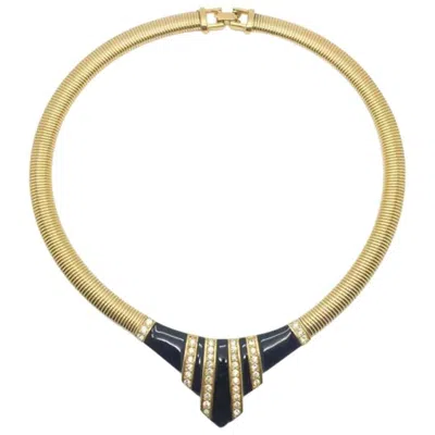 Pre-owned Givenchy Vintage  Statement Omega Link Geo Collar Necklace 1980s In Multiple