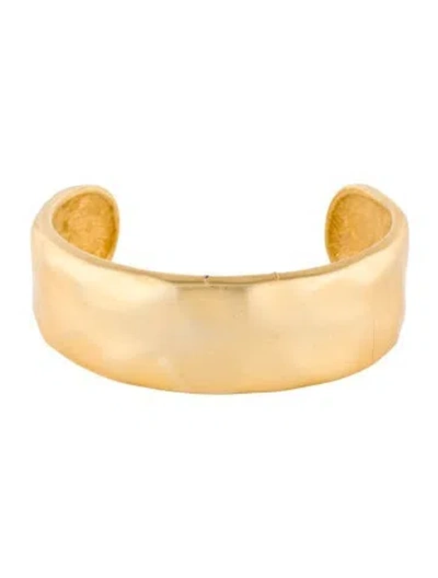 Pre-owned Givenchy Vintage Hammered Cuff, 7" In Multi