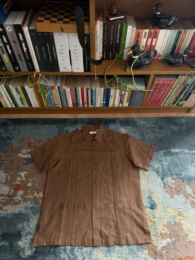 Pre-owned Givenchy Vintage Hawaii Bowling Shirt In Brown