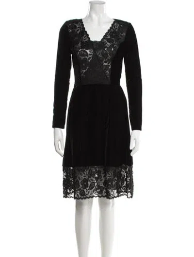 Pre-owned Givenchy Vintage Knee-length Dress In Black