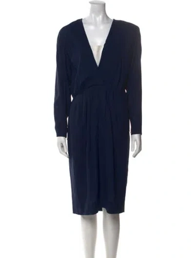 Pre-owned Givenchy Vintage Knee-length Dress In Blue