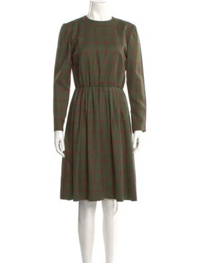 Pre-owned Givenchy Vintage Knee-length Dress In Green