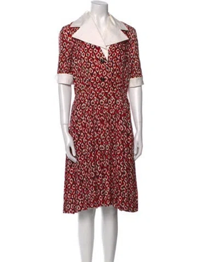 Pre-owned Givenchy Vintage Knee-length Dress In Red