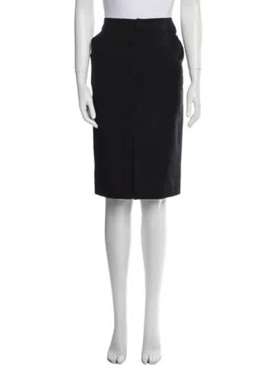Pre-owned Givenchy Vintage Knee-length Skirt In Black